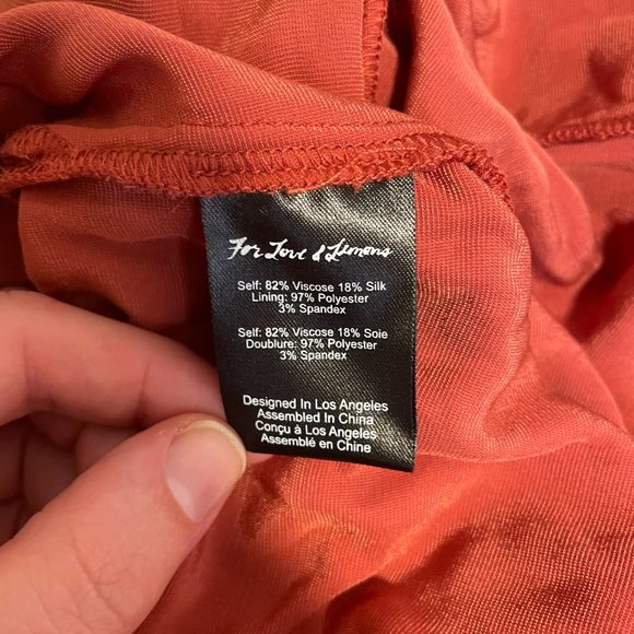 For Love & Lemons Nadine Velvet Maxi Dress in Rust, NWT! - Picture 9 of 14